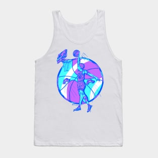 Blue Legendary Baller Number 8 Tank Top